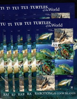 RR 10 S/S RAROTONGA 2020 MNH TURTLES REPTILES CORALS