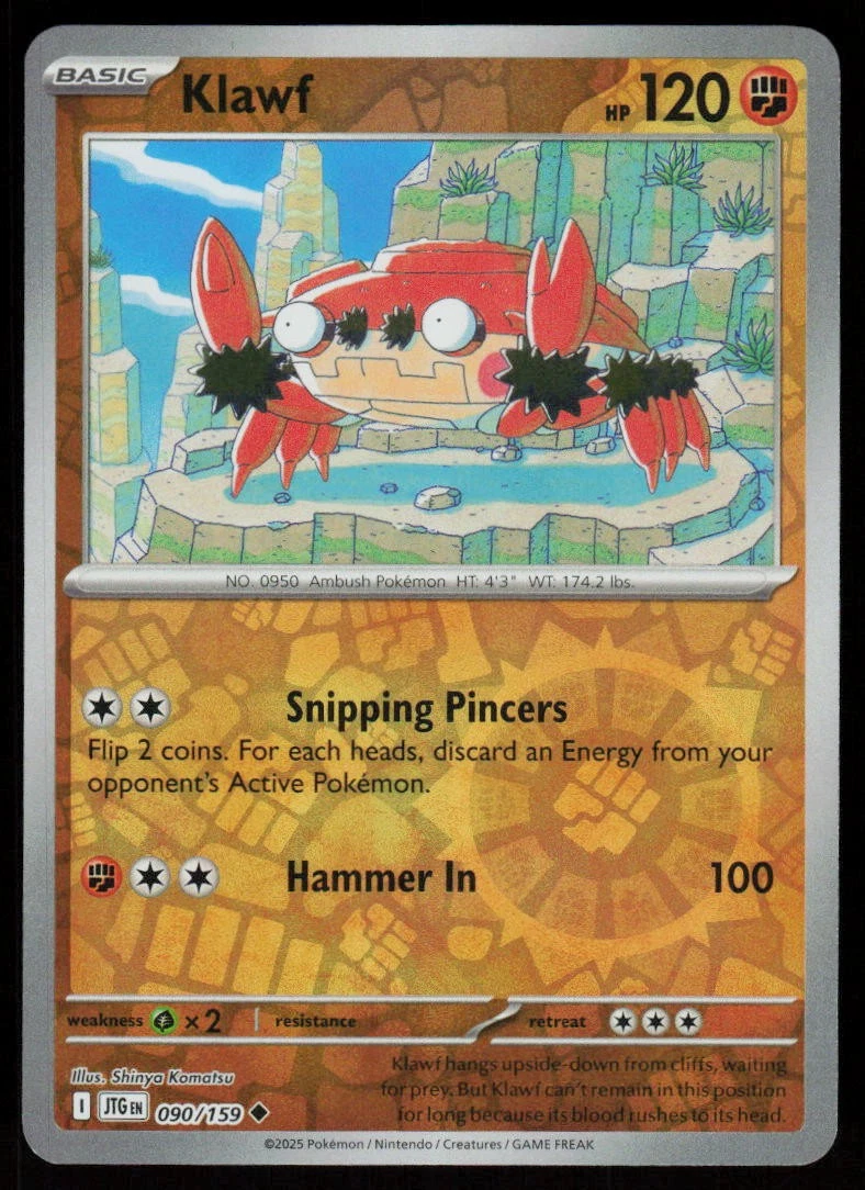 klawf pokemon card Amazon.com: Pokemon - Klawf 217/198 - Scarlet & Violet - Illustrator Rare