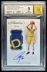 2018-19 Panini Flawless Stephen Curry Vertical Patch Auto #/25 Warriors BGS 9