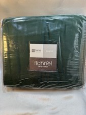 JCPenney Home Collection King Flat Heavyweight Flannel 100 Cotton Sheet