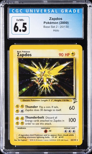 Zapdos graded CGC 6.5 for sale on eBay