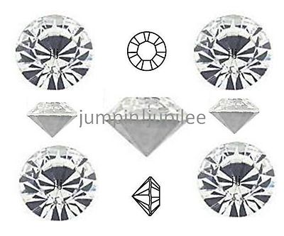 24ss 5.3mm 36 pcs Crystal Clear Swarovski Chaton 1088 Pointed Back Rhinestones