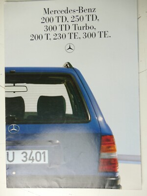Mercedes Benz Katalog Händlerstempel 200TD 250TD 300TD 200T 230TE 300TE FT-506