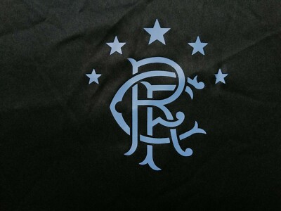 Maillot Extérieur Rangers Glasgow 2019/2020 – Hummel, Taille M, Noir, Comme Neuf