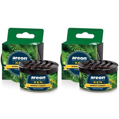 Lufterfrischer 2 x Areon KEN Nordic Forest Duftdose Duftbaum Autoduft Autoparfüm