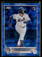 Nick Plummer 2022 Topps Chrome Update Sapphire Edition #US247 RC New York Mets