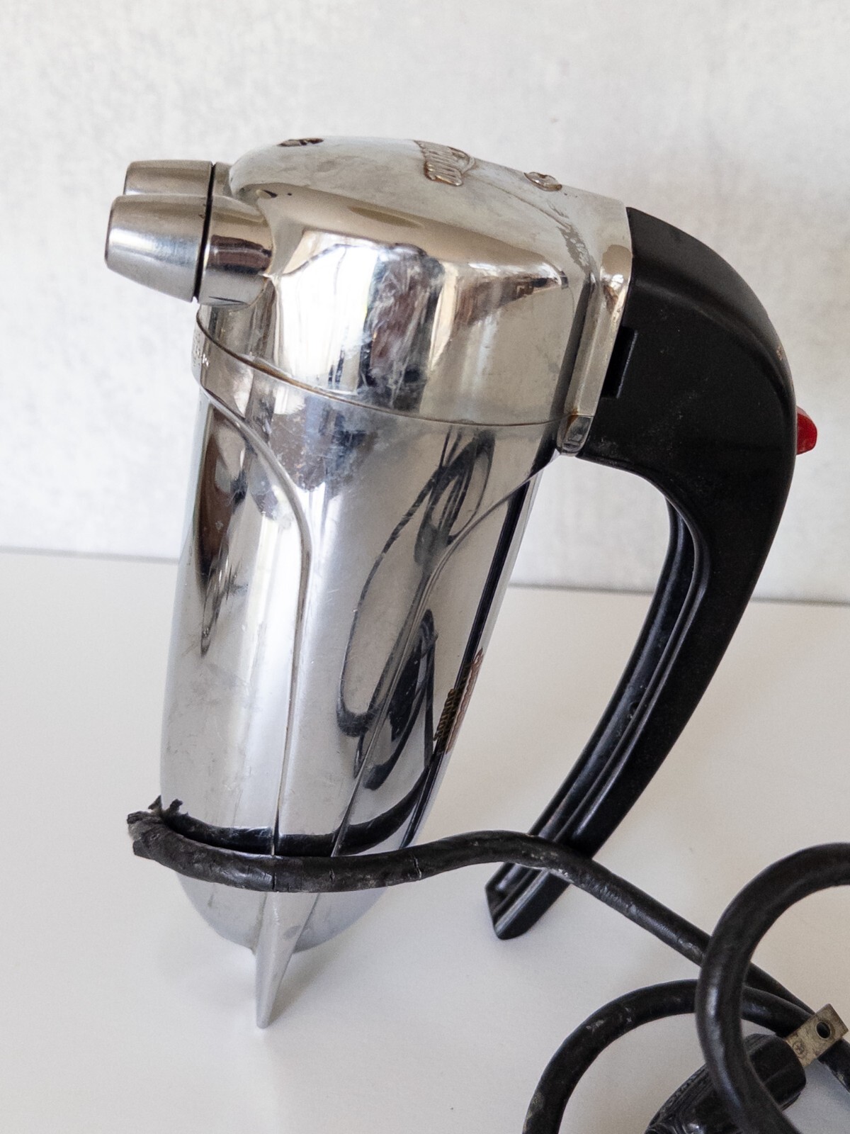 Vintage Sunbeam Mixmaster Junior Model JC Chrome Hand Mixer WORKS