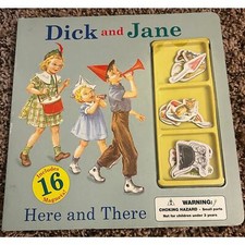 Scholastic Here and There Dick and Jane Magnet Board Book