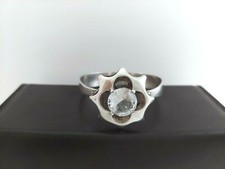 Eleganter 925 Silber Armreif -Vintage - Silberarmreif - HS - Bergkristall