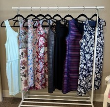 Women's Summer Spring Sleeveless Dresses Sizes XS - 12P Lot of 8 Floral Solid