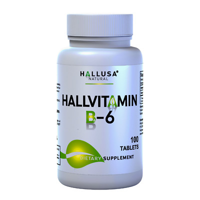 Vitamin B-6 100mg - 100 Tablets - 100 Day Supply - Metabolism & Hormonal Balance