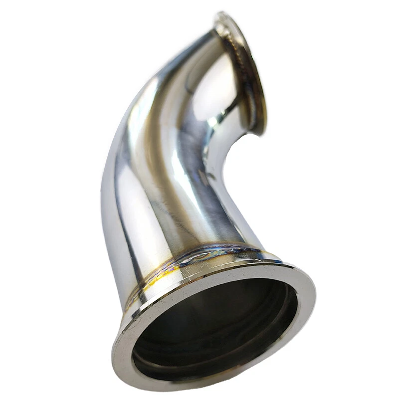 3" V-BAND STAINLESS 90 DEGREE DIY ELBOW TUBE EXHAUST TURBO FLANGE Foto 4 de 4