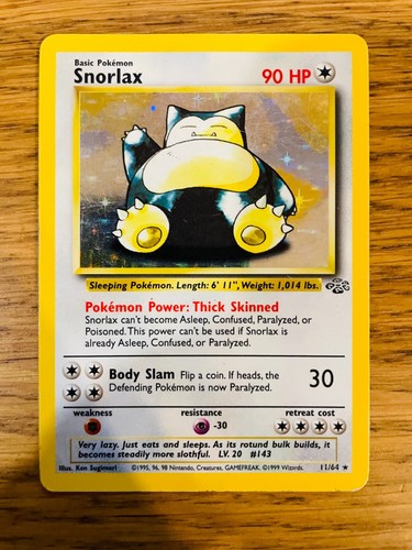 Snorlax (11/64) Holo Jungle Set Pokemon Card! FAST & FREE P&P! - Picture 58 of 78