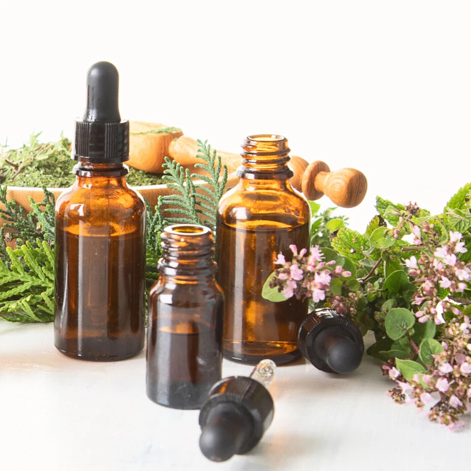 Pipetten-Flaschen aus Farbglas mit Glaspipette - Leere Apothekerflasche 50/100ml - Bild 2 von 3