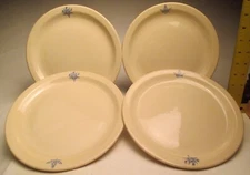Vintage Masonic Temple & Eastern Star 4 Heavy Dinner Plates 9 ½” byMcNicol Roloc