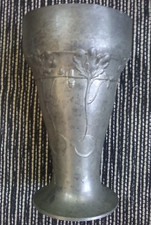 Zinnbecher Vase Norica Zinn gemarkt F. & N. N. 1332 - Jugendstil ca. 1905/17 cm