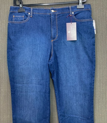 Gloria Vanderbilt Amanda Womens Size 18S Blue Classic Tapered Jean High-Rise - Picture 10 of 11
