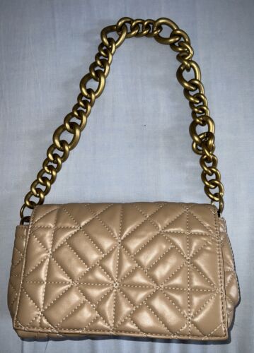 Ladies Medium Shoulder Bag Casual Women Handbag With Chain Strap - Picture 1 of 7