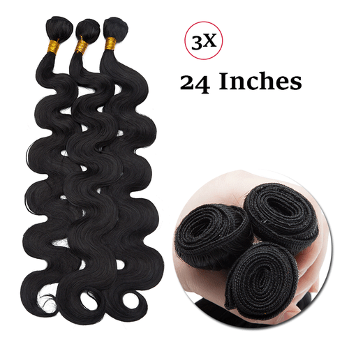 Brazilian Body Wave 100% Soft Hair Piece 3 Bundles 300g As Human Hair Extensions - Picture 25 of 27