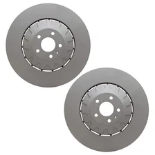 SHW Performance Set of 2 Front 2-Piece 400mm Brake Disc Rotors For Audi S6 S7 S8