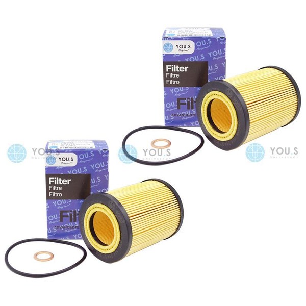 2X You.S Original ÖLfilter FüR BMW E36 E46 E39 E60 E61 E65 E66 E67 E83 E85-image
