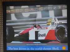 SHELL Motor Racing Posters SENNA