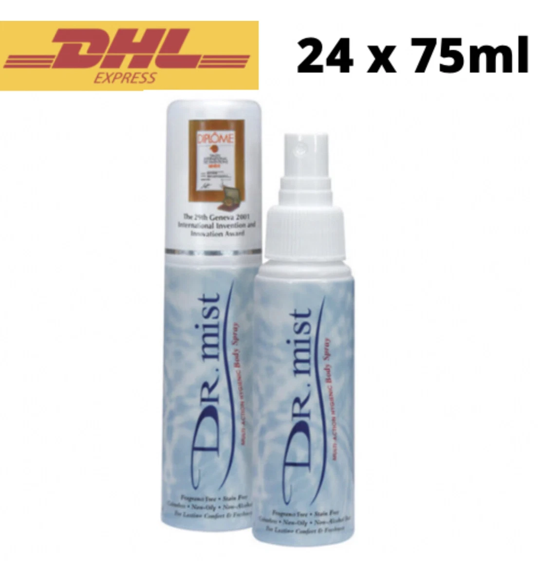 Dr. Mist Deodorant Spray 75ml Multi Action Hygiene Natural Body