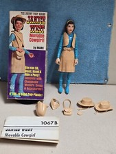 1960's Vintage Marx  JOHNNY WEST FIGURE  JANICE  100 COMPLETE n BOX C-9.5 