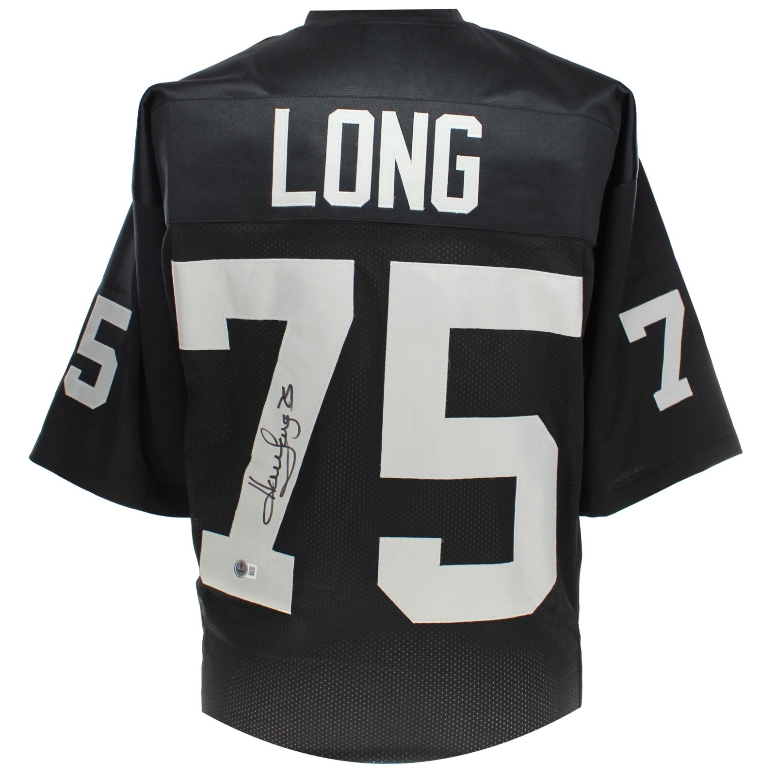 Howie Long Autographed Signed Oakland Raiders Black Jersey BAS COA Las Vegas LA 