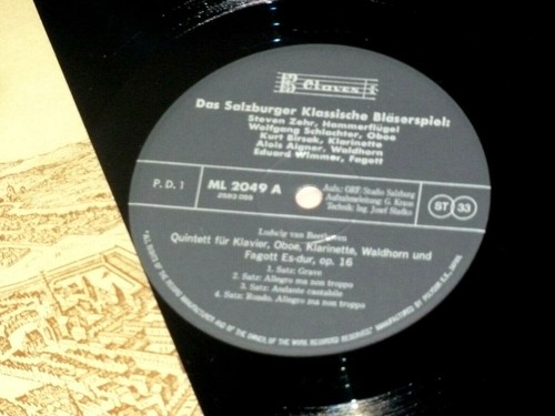 Das Mozart Trio in Beethoven Piano Qt & Quintet with winds Original instr Claves - Picture 2 of 4