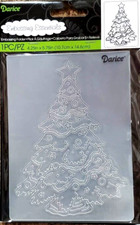 Darice Embossing Essentials Folder 1218-45 DECORATED CHRISTMAS TREE Scrapbook