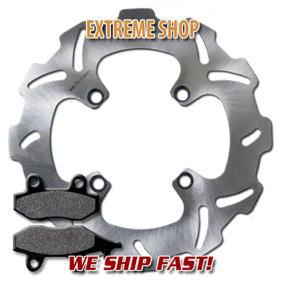 Front Stainless Steel Disc Rotor+Brake Pads for Kawasaki KDX 250 D1 (1991-1994)