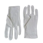 Kaavie High Density 100% Pure White Cotton Gloves (Men's Medium Size - 6 Pairs)