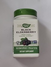 Nature's Way, Black Elderberry, Immune Support 1,150 mg, 100 Vegan Capsules