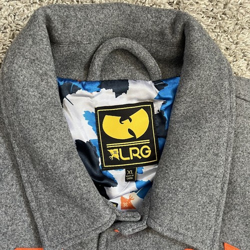 WU TANG X LRG JACKET SIZE XL CREAM VARSITY WOOL JACKET LIFTED RESEARCH GROUP - Picture 13 of 15