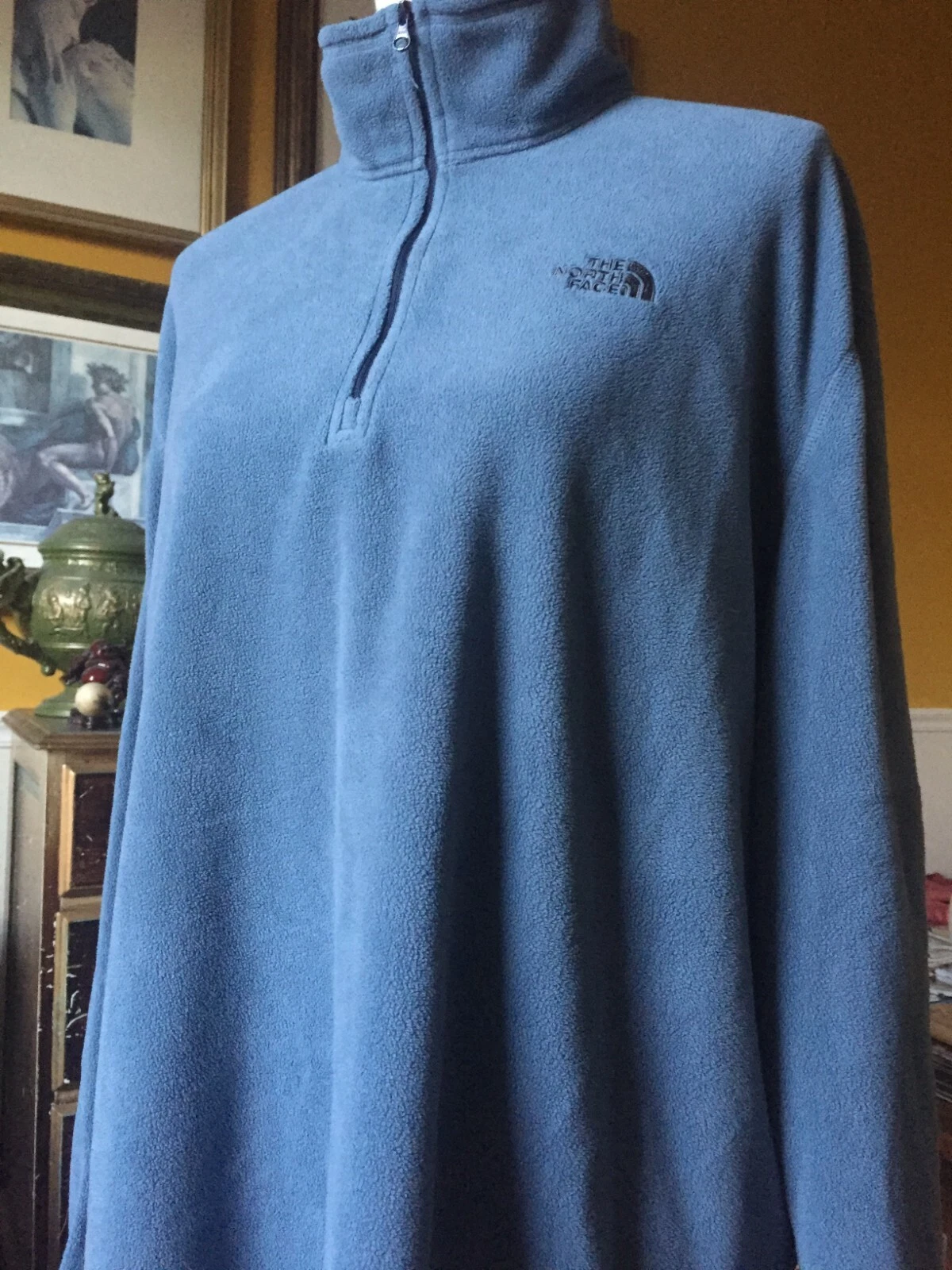 The North Face Men’s Fleece 1/4 Zip Pullover Blue Size XL