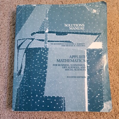 Applied Mathematics for Business, Economics, Life Sciences and Social Sciences