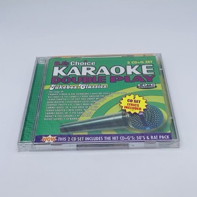 DJ s Choice Karaoke Double Play by Various CD 2-Disc + G Set Sealed Cracked Case
