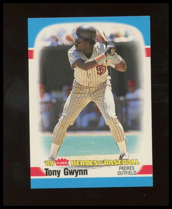 1989 Fleer Heroes of Baseball #20 Tony Gwynn Baseball Card