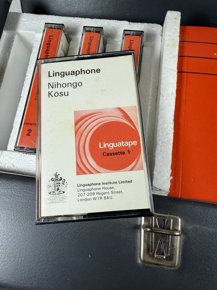 Vintage Linguaphone Japanese Course – Complete 4-Cassette and 4-Book Set in Case - Image 2 of 4