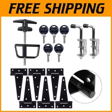 Weatherproof Shed Door Hardware Set - Easy Installation