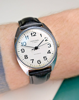 Raketa Cardinal 2609HA Vintage Watch Soviet USSR Mechanical Classic Men 1970s 