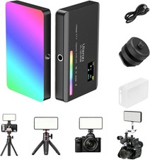 VL120 RGB Video Light, Pocket LED On-Camera Video Lights, Built-in 3100mAh Recha