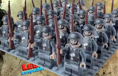 #ad 10x Lot Friendly Ww2 Grman Soldiers Army Custom Mini Figure Set Figure Wwll War $16.79