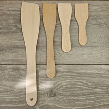 Beech Wood Cooking Spatula Wooden Turner Kitchen Utensil 13-30cm 2 5 10 pcs