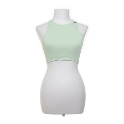 H&M Sport, Tanktop, Größe: M, Grün, Einfarbig, Rippenstrick, Damen #Rko