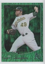 2013 Topps Emerald Foil Brett Anderson #347 1u6