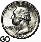 1952-D Washington Quarter, Beautiful Gem BU++