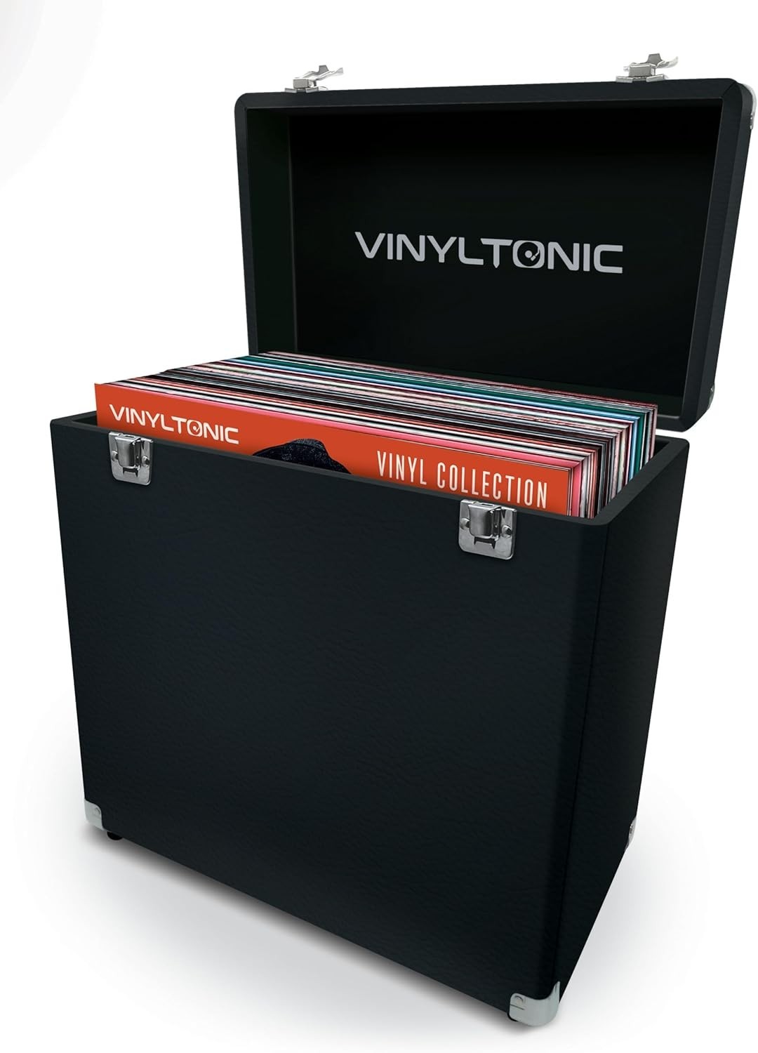Vinyl Tonic 12"" Leather Record Storage Case Fits 40 LPs