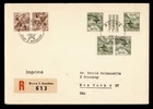 DR WHO 1948 SWITZERLAND FDC? TETE BECHE GUTTER PAIR  REGISTERED R75827
